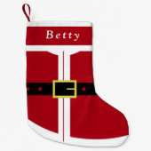 Petite Chaussette De Noël Nom personnalisé Noël Stocker Père Noël Cadeaux (Devant)