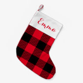 Petite Chaussette De Noël Nom rouge d'insertion de vacances de contrôle de (Devant (Accrochage))