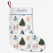 Petite Chaussette De Noël Nostalgale de ballet de craquelins (Devant)