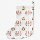 Petite Chaussette De Noël Nostalgale de Noisette rose (Dos)