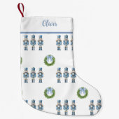 Petite Chaussette De Noël Nostalgie des noisettes bleues (Devant)