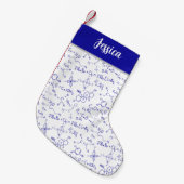 Petite Chaussette De Noël Notes de chimie amusante personnalisée (Devant (Accrochage))