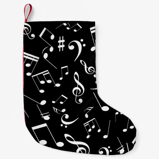 Petite Chaussette De Noël Notes de Musique 2 (Devant)
