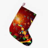 Petite Chaussette De Noël Notes musicales de danse (Devant (Accrochage))