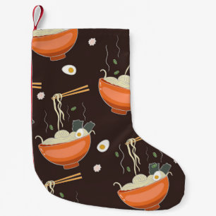 Petite Chaussette De Noël Nouilles Ramen : Graphiques Vintages