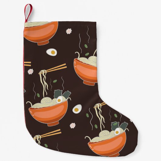 Petite Chaussette De Noël Nouilles Ramen : Graphiques Vintages (Devant)
