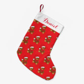 Petite Chaussette De Noël Nounours (Devant (Accrochage))