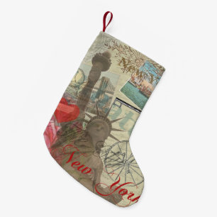 Petite Chaussette De Noël Nouvelle ville de New York symbole de la Liberté v