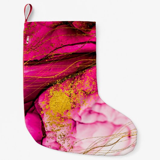 Petite Chaussette De Noël Nuages Abstraits-ART. Une créativité transparente. (Devant)
