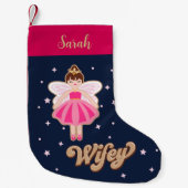 Petite Chaussette De Noël Nutcracker Princesse Fairy Hubby Wifey (Devant)