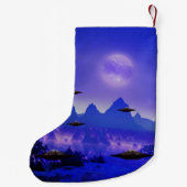 Petite Chaussette De Noël Objet volant UFO dans l'espace (Dos)