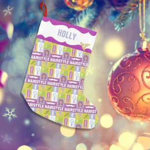 Petite Chaussette De Noël Occupation de la liste de cheveux Parties scinti