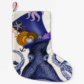 Petite Chaussette De Noël Octopus avec Casquette nautique (Devant)