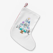 Petite Chaussette De Noël Oh Chimie, Oh Arbre Chimiste (Devant (Accrochage))