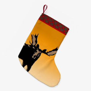 Petite Chaussette De Noël Oie au coucher du soleil - Art original de la faun