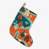Petite Chaussette De Noël oies et forêts (Devant (Accrochage))
