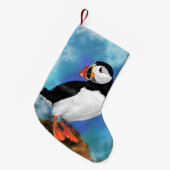 Petite Chaussette De Noël Oiseau de pouffin de l'Atlantique Stocking de Noël (Devant (Accrochage))