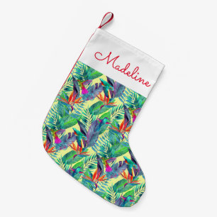 Petite Chaussette De Noël Oiseaux de mer Ajouter votre nom