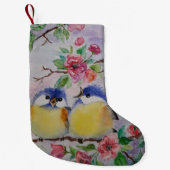 Petite Chaussette De Noël Oiseaux mignons Stocking de Noël (Devant)
