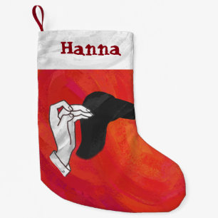 Petite Chaussette De Noël Ombre à main de chameau personnalisée