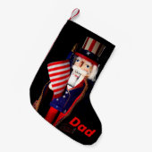 Petite Chaussette De Noël Oncle personnalisé Sam Nutcracker (Devant (Accrochage))