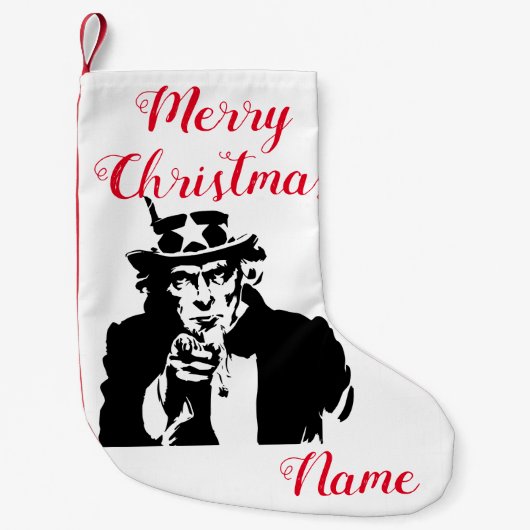 Petite Chaussette De Noël Oncle Sam veut vous Thunder_Cove (Devant)