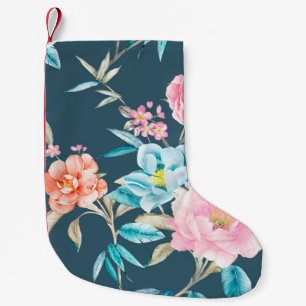 Petite Chaussette De Noël Ordinateur dessiné de belles fleurs illustration f