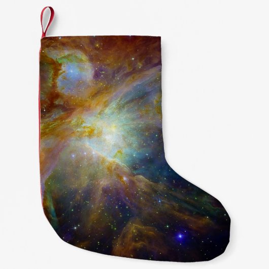 Petite Chaussette De Noël Orion Nebula rougeâtre brun NASA (Devant)