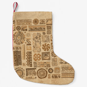 Petite Chaussette De Noël Ornement artisanal ethnique