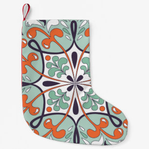 Petite Chaussette De Noël Ornement floral traditionnel oriental, Jusqu maroc
