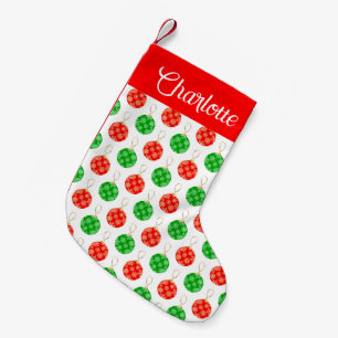 Petite Chaussette De Noël Ornements de Noël modernes personnalisés