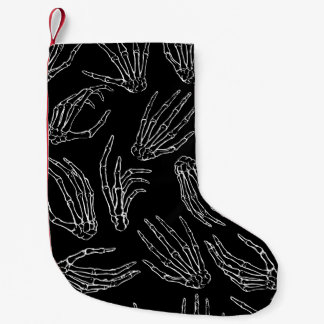 Petite Chaussette De Noël Os Tirés À La Main, Arrière - plan De Style De Gra