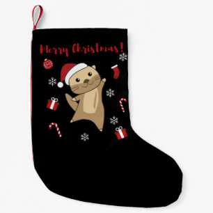 Petite Chaussette De Noël Otter Noël Neige Animaux d'hiver Otter