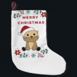Petite Chaussette De Noël Otter Noël Neige Animaux d'hiver Otter<br><div class="desc">La loutre à Noël avec des lumières de fées. Animaux amusants avec des cadeaux et de la neige pour les vacances. Aussi drôle pour noël en juillet. Les loutres sont des animaux mignons et parfaits pour Noël.</div>