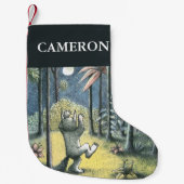 Petite Chaussette De Noël Où Sont Les Choses Sauvages | Ajouter Votre Nom (Devant)