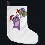 Petite Chaussette De Noël Ours colorés Joyeux Noël Animaux d'hiver Ours<br><div class="desc">L'ours violet pour Noël avec des lumières féeriques. Animaux amusants avec des cadeaux et de la neige aux vacances. Aussi drôle pour Noël en juillet. Les ours sont des animaux doux et parfaits pour Noël.</div>