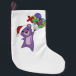 Petite Chaussette De Noël Ours colorés Joyeux Noël Animaux d'hiver Ours<br><div class="desc">L'ours violet pour Noël avec des lumières féeriques. Animaux amusants avec des cadeaux et de la neige aux vacances. Aussi drôle pour Noël en juillet. Les ours sont des animaux doux et parfaits pour Noël.</div>