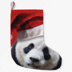 Petite Chaussette De Noël Ours panda du père noël