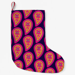 Petite Chaussette De Noël Paisley coloré
