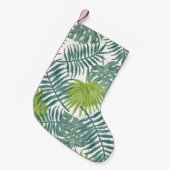 Petite Chaussette De Noël Palm Tree Fronds Peinture hawaïenne (Devant (Accrochage))