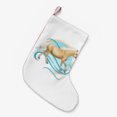 Petite Chaussette De Noël Palomino Quarter Horse (Devant (Accrochage))