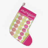 Petite Chaussette De Noël Pamplemousse de citron vert Orange Citrus Fruits S (Devant (Accrochage))