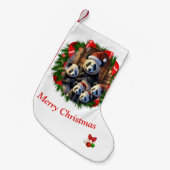 Petite Chaussette De Noël Panda bear Christmas Stocking (Devant (Accrochage))