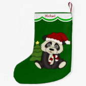 Petite Chaussette De Noël Panda Bear Joyeux Noël Personnalisé (Dos)