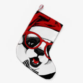 Petite Chaussette De Noël panda mignon et drôle à Noël (Devant (Accrochage))
