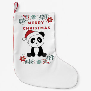 Petite Chaussette De Noël Panda Noël Neige Animaux d'hiver Pandas Petit C