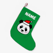 Petite Chaussette De Noël Panda ours de Santa Claus (Devant (Accrochage))