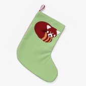 Petite Chaussette De Noël Panda rouge (Devant (Accrochage))