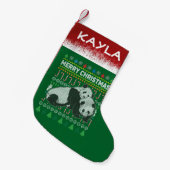 Petite Chaussette De Noël Panda Ugly Christmas Sweat Wildlife Series (Devant (Accrochage))