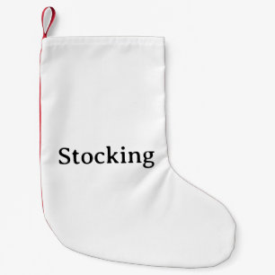 Petite Chaussette De Noël Panneau arrière simple personnalisé petit poly bro